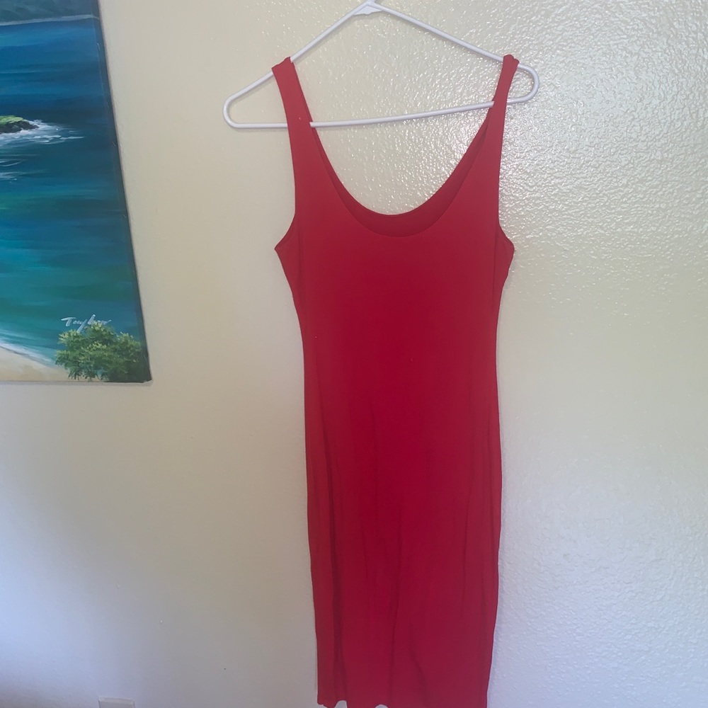Sexy red dress